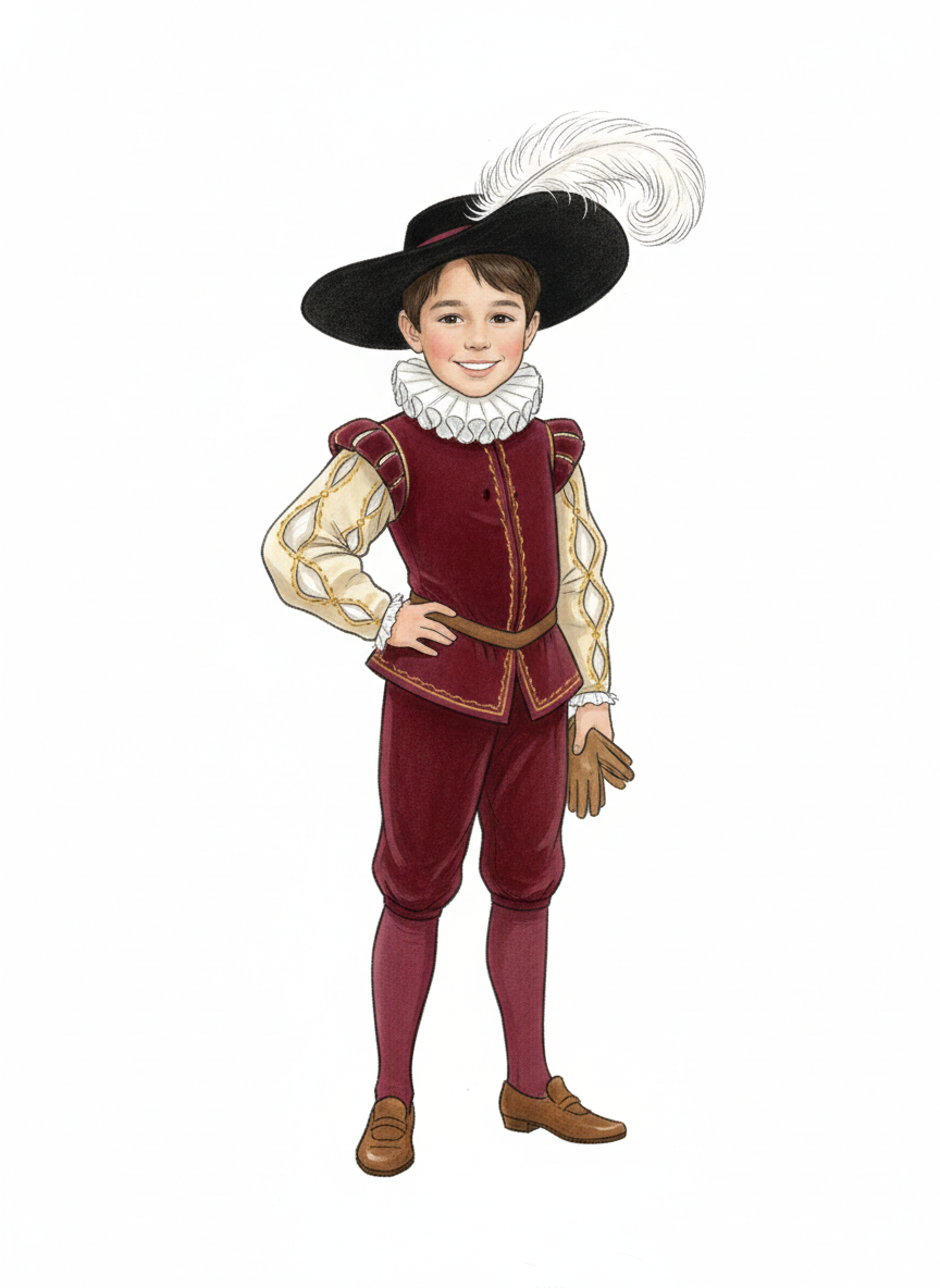 Andrew the Renaissance Lad - Gentle Pencil