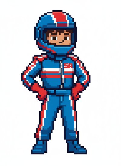 Andrew's Racing Adventures 🚗 - Pixel Art