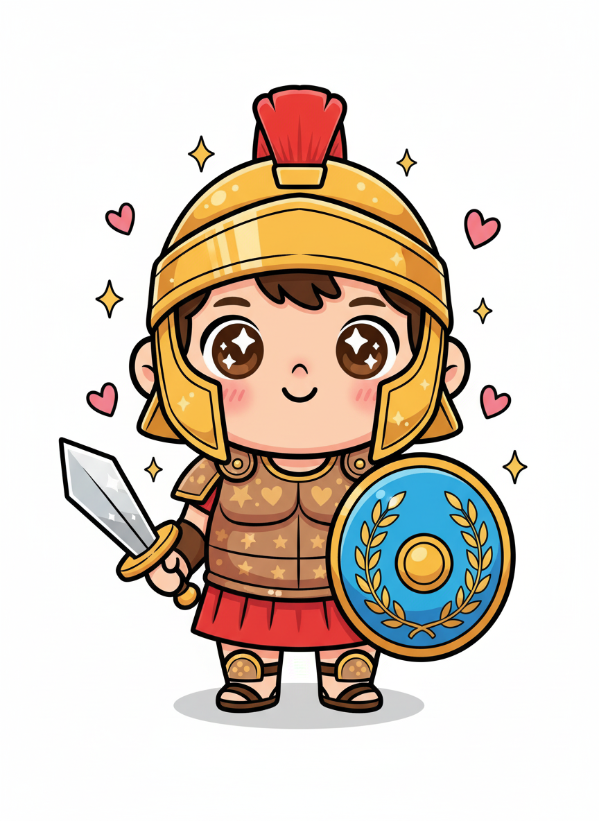 Andrew the Bold Gladiator - Kawaii Cute