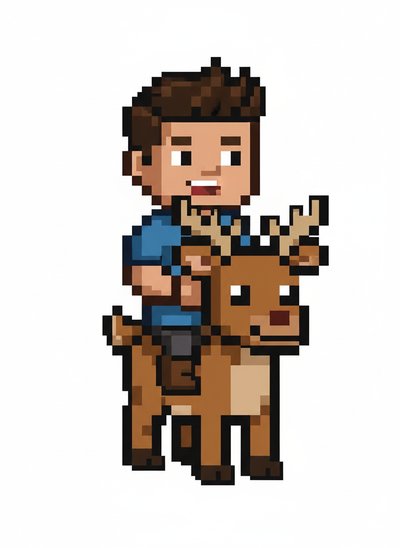Andrew's Reindeer Adventure 🦌 - Pixel Art
