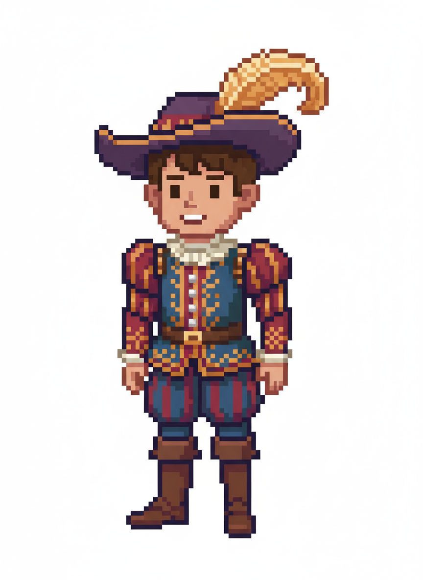 Andrew the Renaissance Lad - Pixel Art