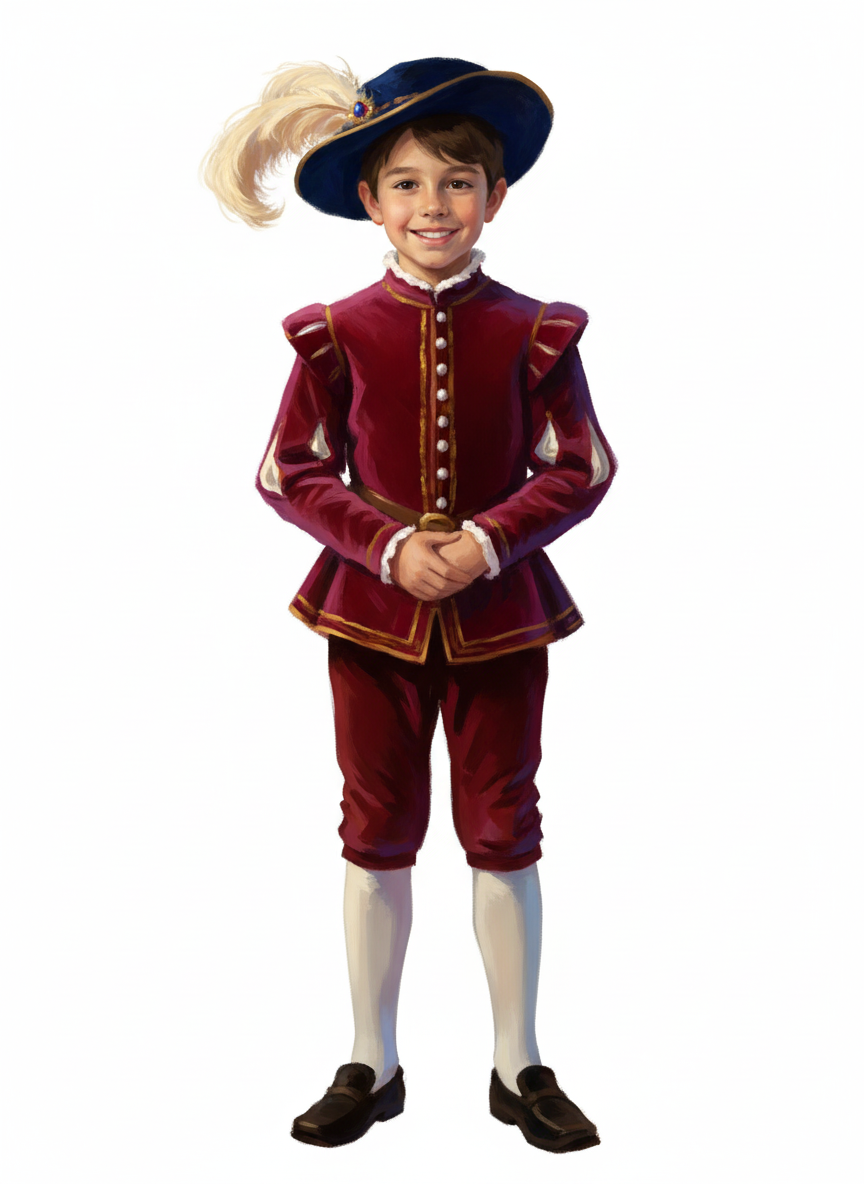 Andrew the Renaissance Lad - Impressionist Painting