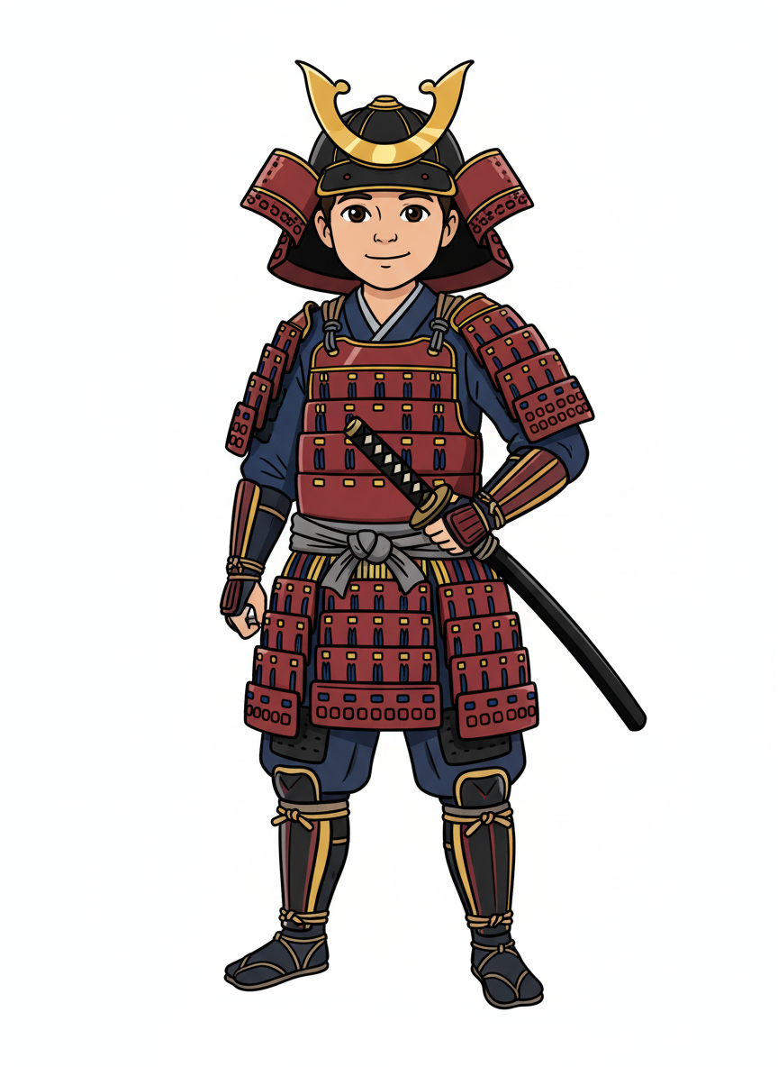 Samurai Andrew - Classic Coloring Book