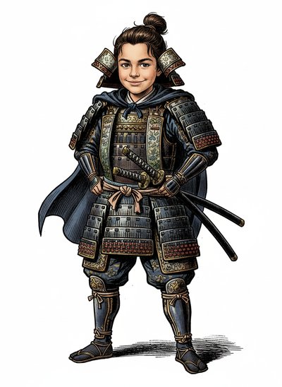 Andrew's Samurai Adventure 🌸 - Victorian Illustration