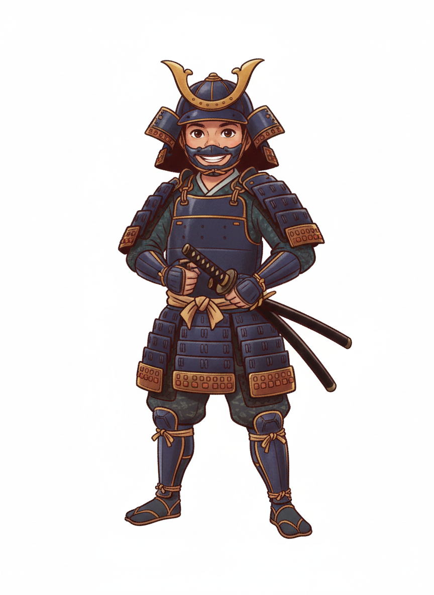 Samurai Andrew - Vintage Storybook