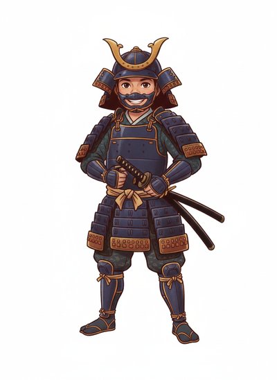 Andrew's Samurai Adventure 🌸 - Vintage Storybook