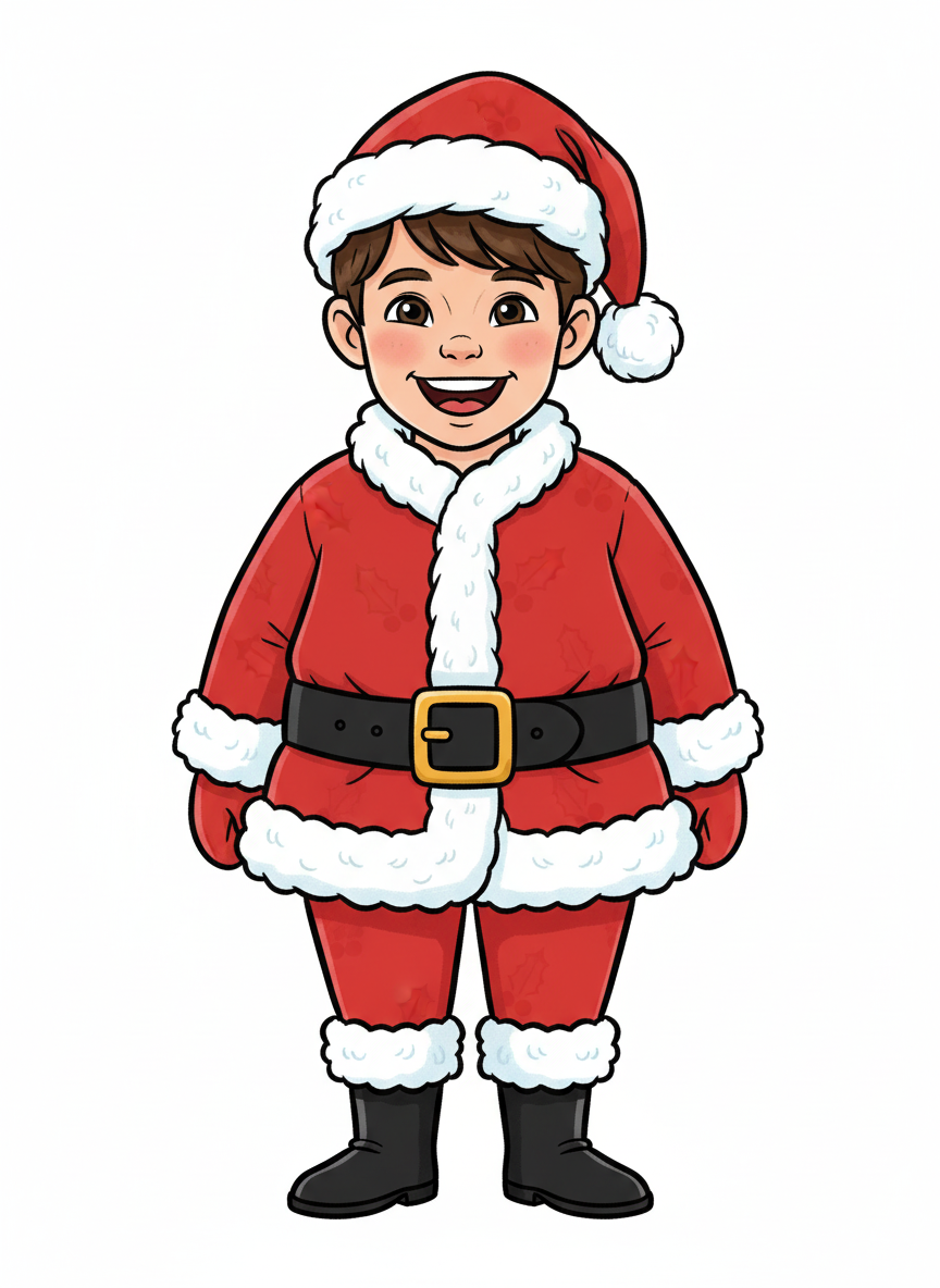 Santa Andrew - Classic Coloring Book