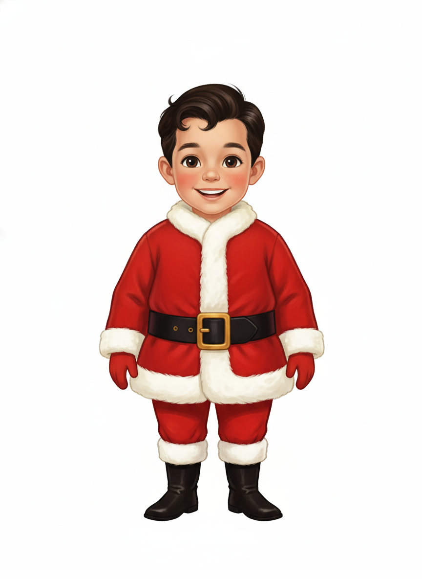Santa Andrew - Vintage Storybook