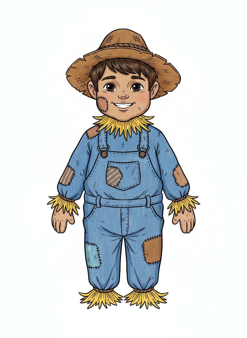 Scarecrow Andrew - Classic Coloring Book
