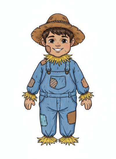 Andrew the Wee Scarecrow - Classic Coloring Book