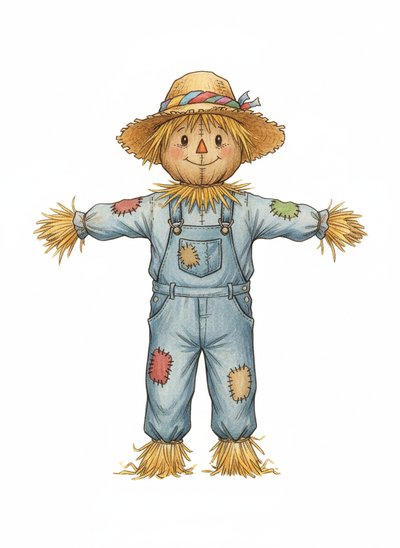 Andrew the Wee Scarecrow - Gentle Pencil