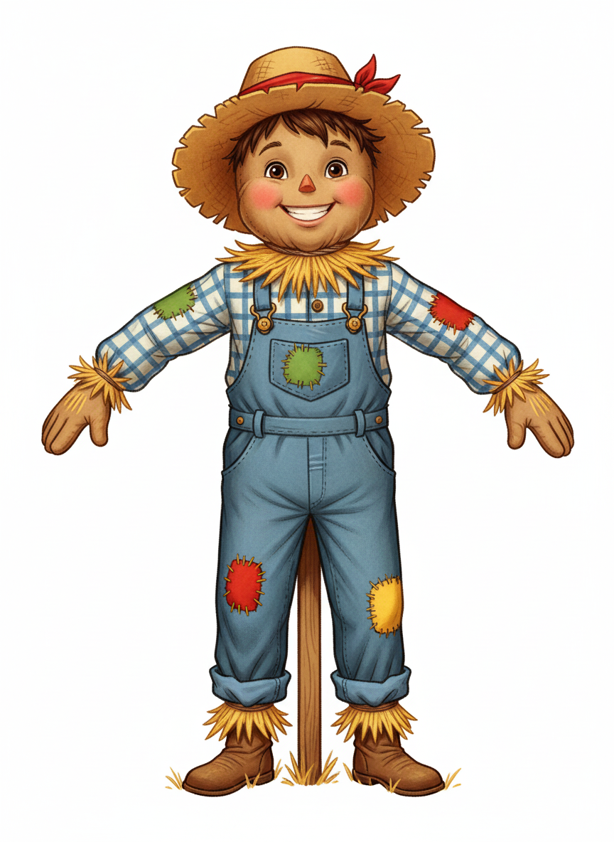 Scarecrow Andrew - Vintage Storybook