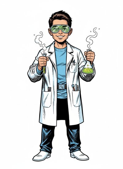 Andrew's Scientific Adventure 👨‍🔬 - Comic Book