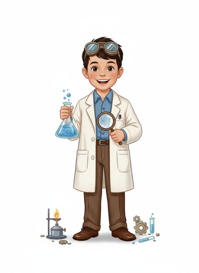 Andrew's Scientific Adventure 👨‍🔬 - Vintage Storybook