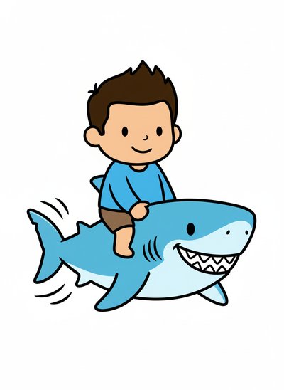 My Wee Lad's Shark Adventure - Preschool Simple