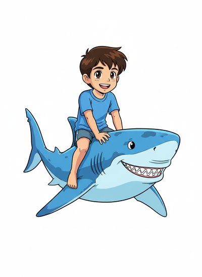 My Wee Lad's Shark Adventure - Classic Anime
