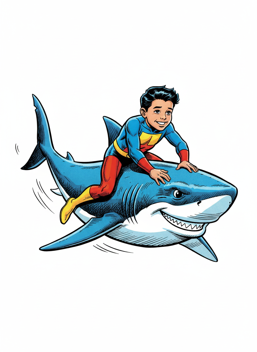 Andrew the Smiling Shark - Comic Book