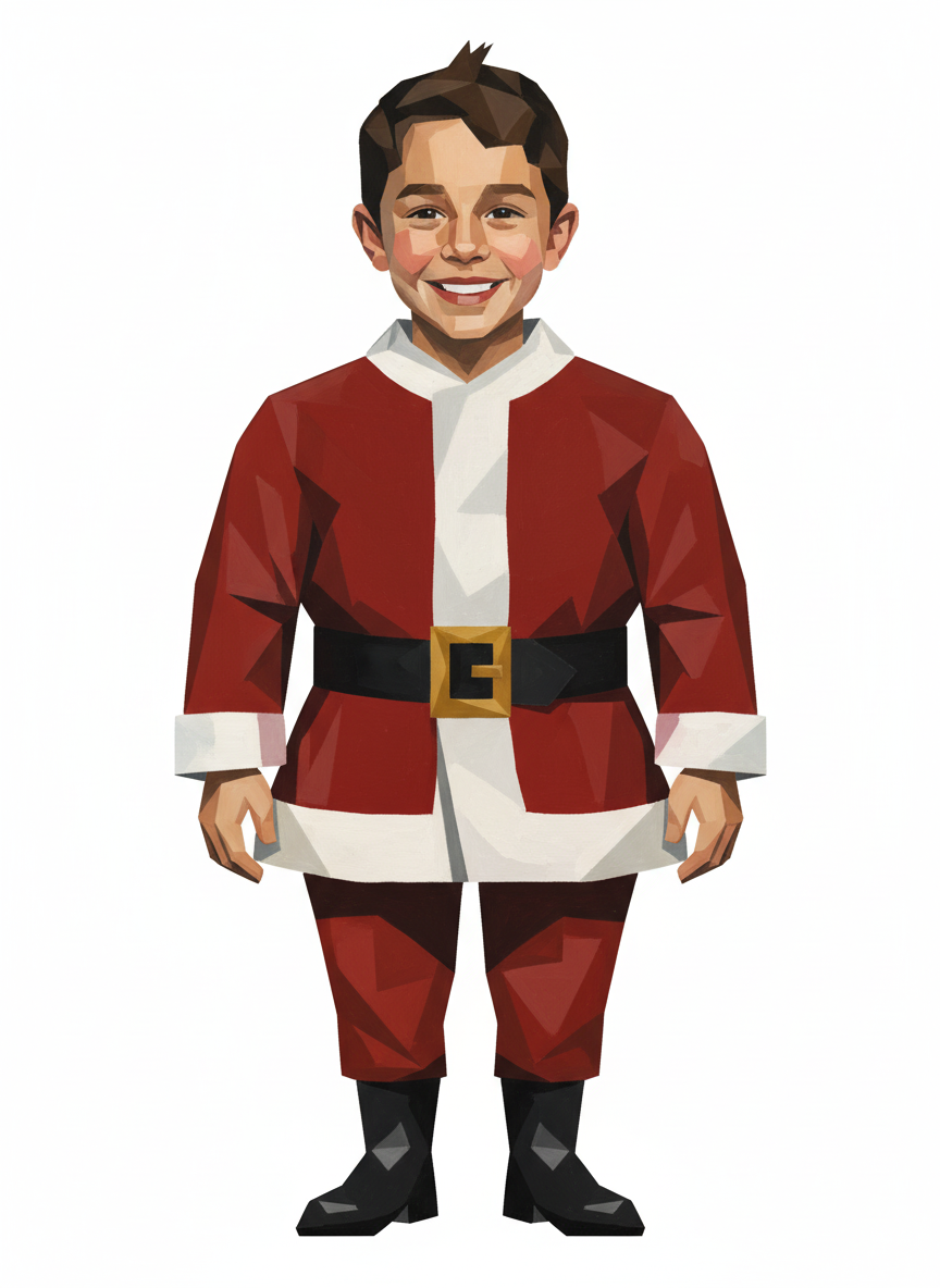 Santa Andrew - Cubist Painting