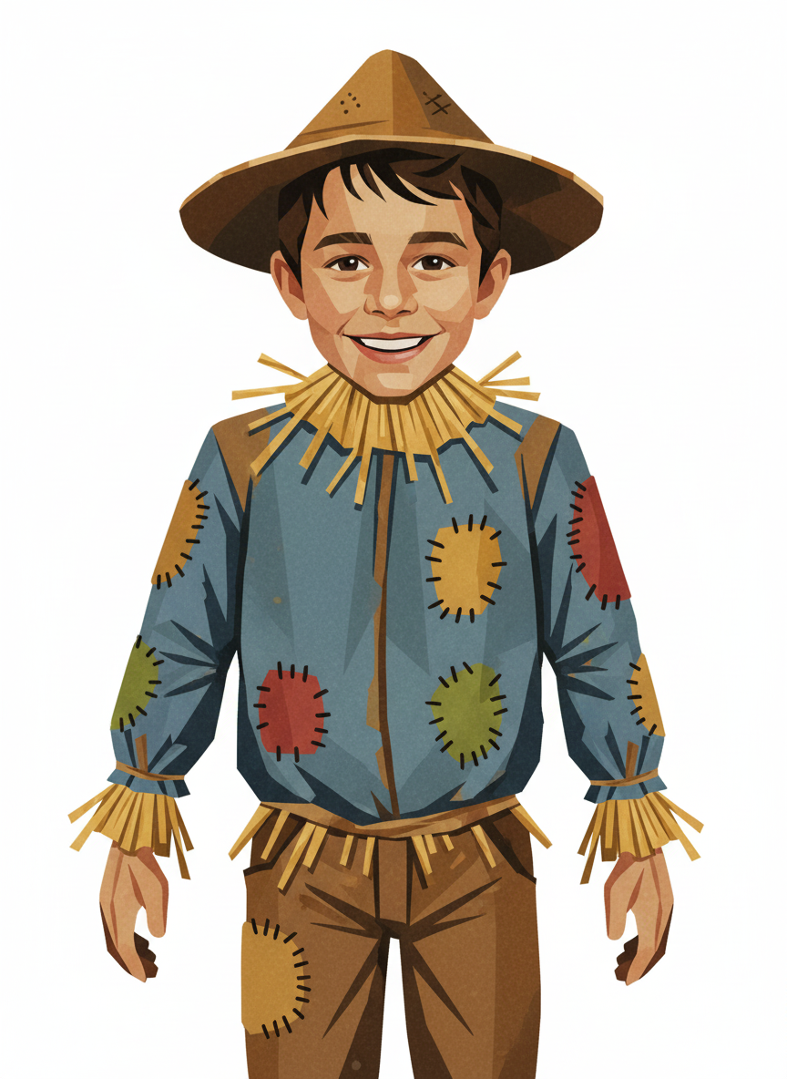 Scarecrow Andrew - Cubist Painting