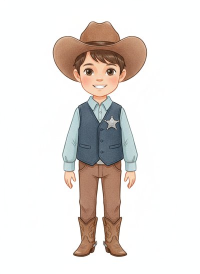 My Boy as a Sheriff 🤠 - Gentle Pencil