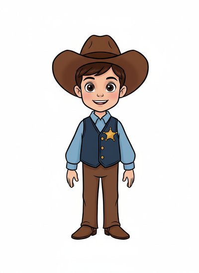 My Boy as a Sheriff 🤠 - Golden Age Animation