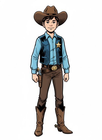 My Boy as a Sheriff 🤠 - Comic Book