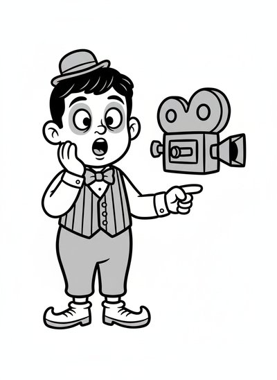 Andrew's Silent Film Adventure 🎥 - Preschool Simple