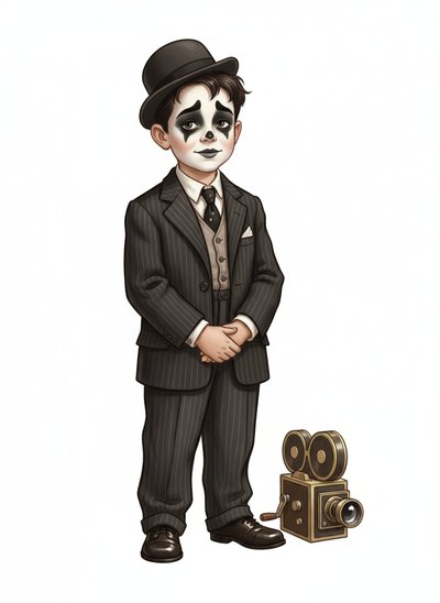 Andrew's Silent Film Adventure 🎥 - Vintage Storybook