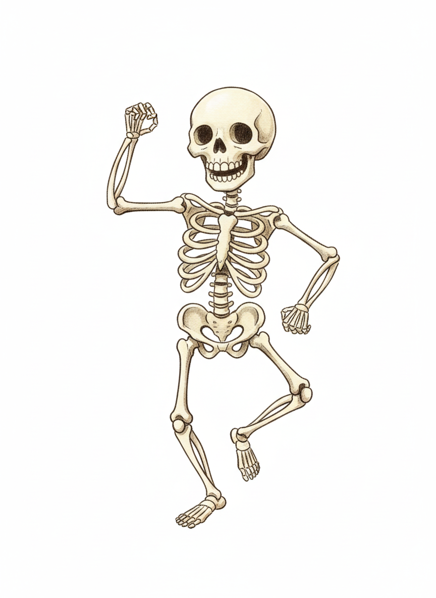 Andrew the Bone Dancer - Gentle Pencil