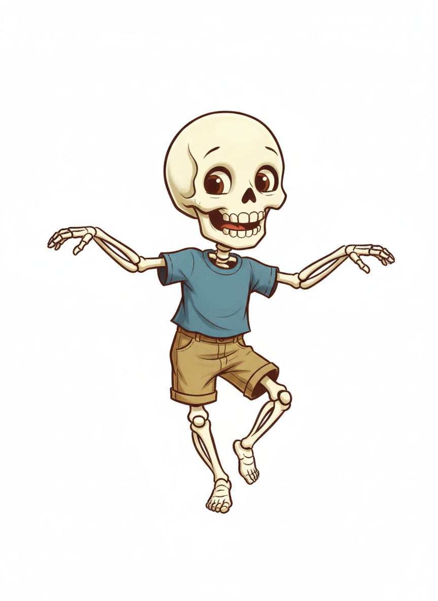 Andrew the Bone Dancer - Vintage Storybook