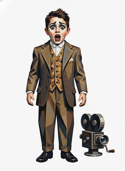 Andrew's Silent Film Adventure 🎥 - Cubist Painting