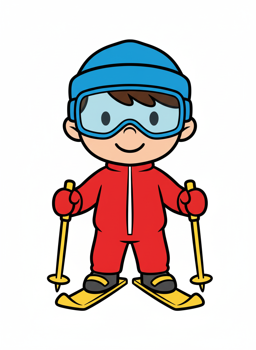 Andrew the Skiing Superstar - Preschool Simple