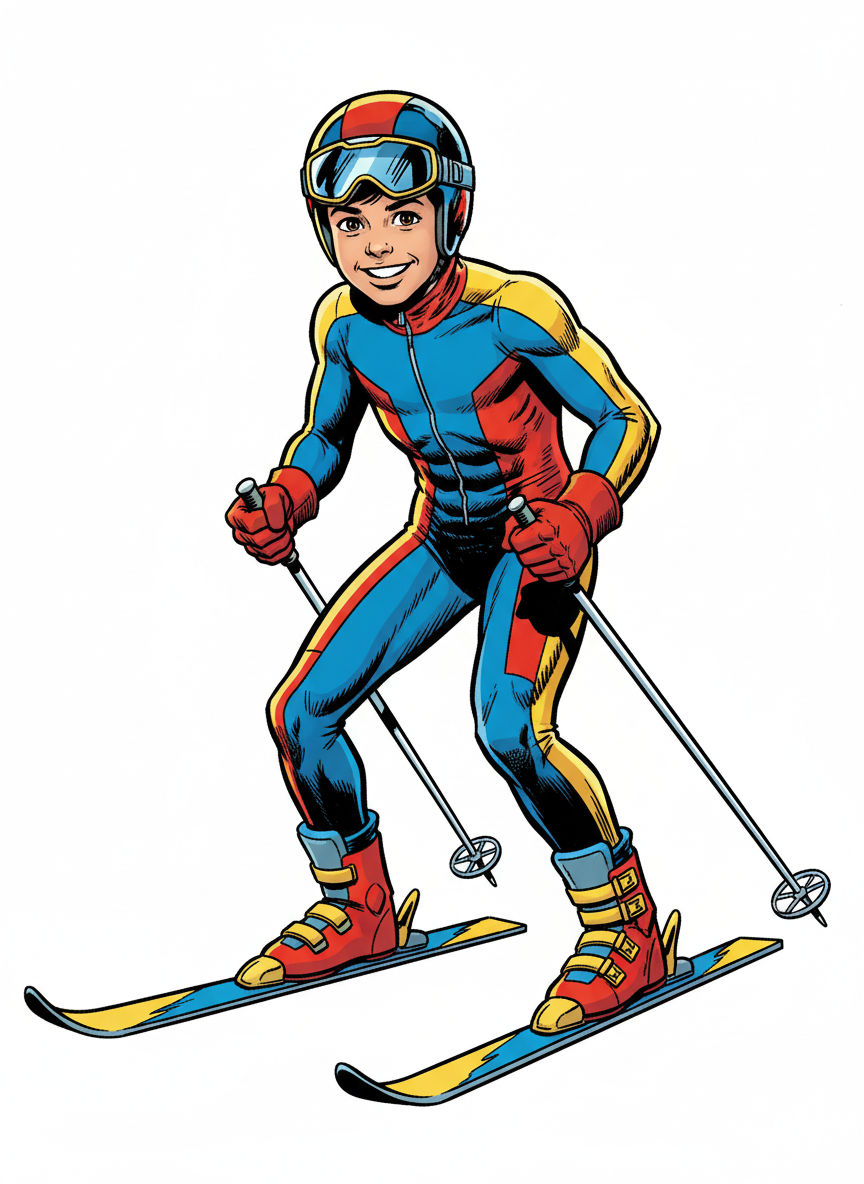 Andrew the Skiing Superstar - Comic Book