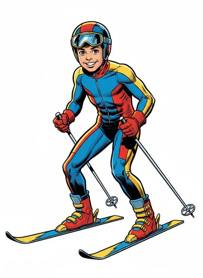 Andrew's Alpine Adventures ⛷️ - Comic Book