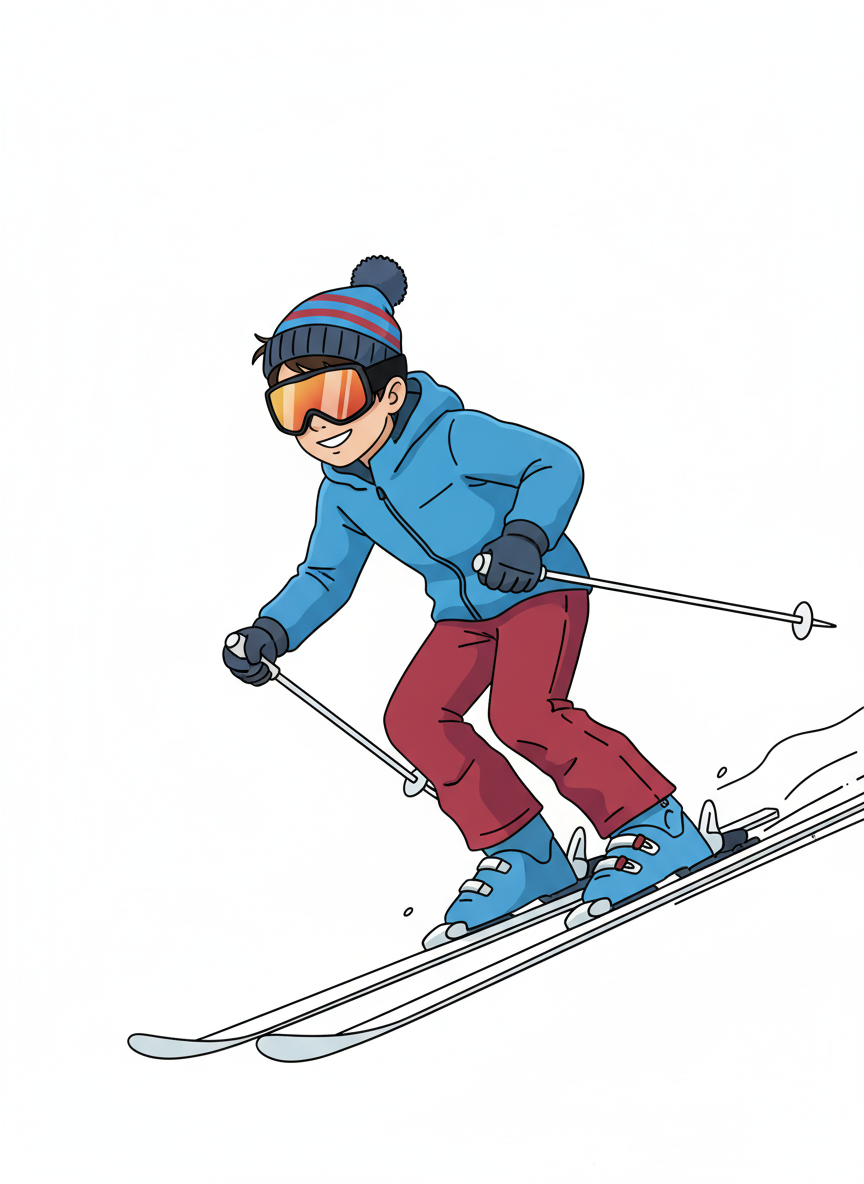 Andrew the Skiing Superstar - Minimalist
