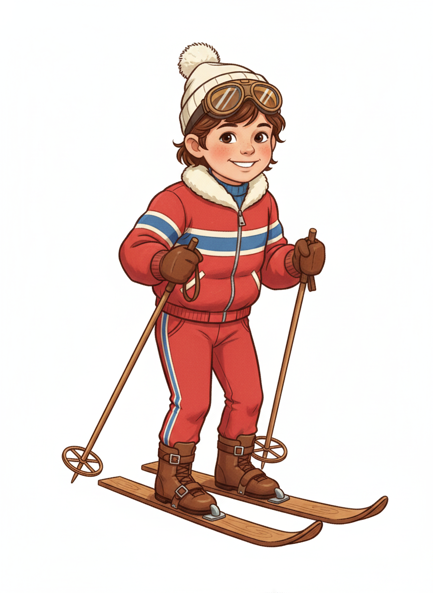 Andrew the Skiing Superstar - Vintage Storybook
