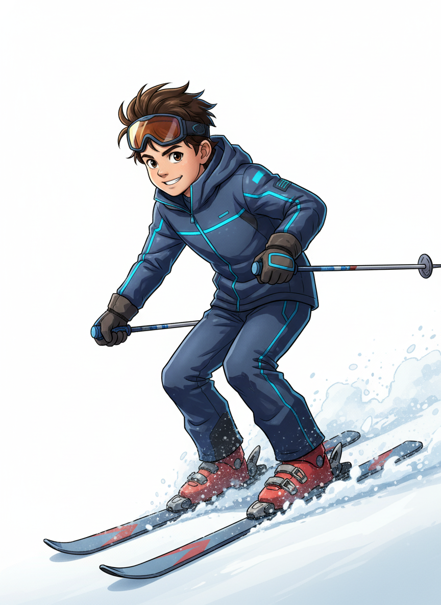 Andrew the Skiing Superstar - Webtoon Anime