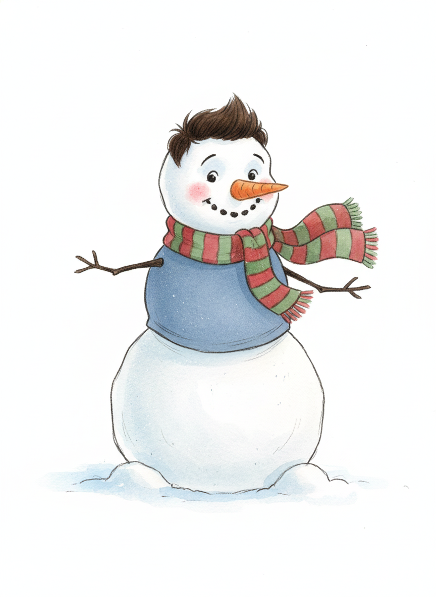 Snowdrew the Snowman - Gentle Pencil