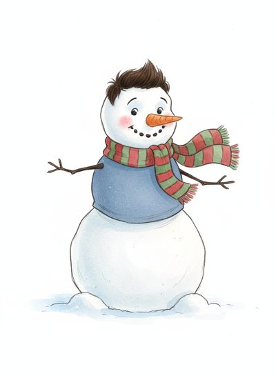 My Wee Lad the Snowman - Gentle Pencil