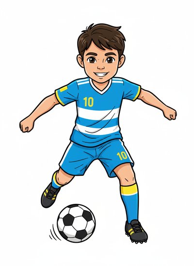 Andrew's Soccer Star Dreams ⚽ - Classic Coloring Book