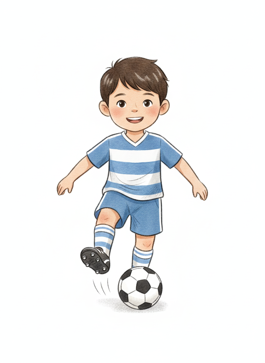 Andrew the Footie Ace - Gentle Pencil