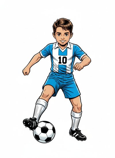 Andrew's Soccer Star Dreams ⚽ - Comic Book