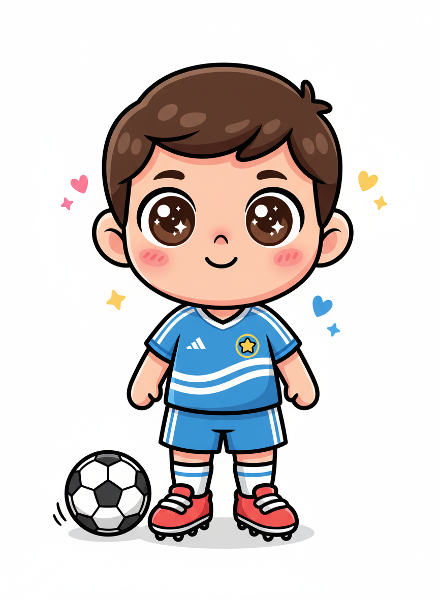 Andrew the Footie Ace - Kawaii Cute