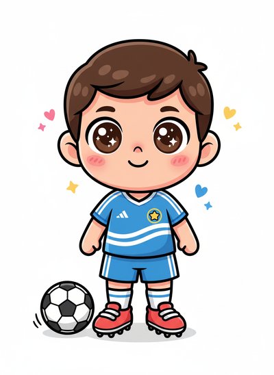 Andrew's Soccer Star Dreams ⚽ - Kawaii Cute
