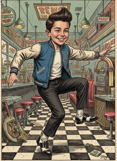 My Wee Lad's Hop Dreams - Victorian Illustration