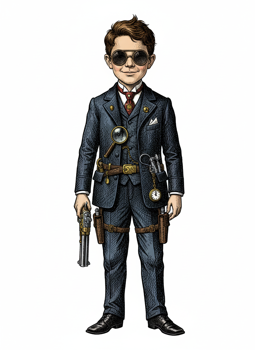 Agent Andrew - Victorian Illustration