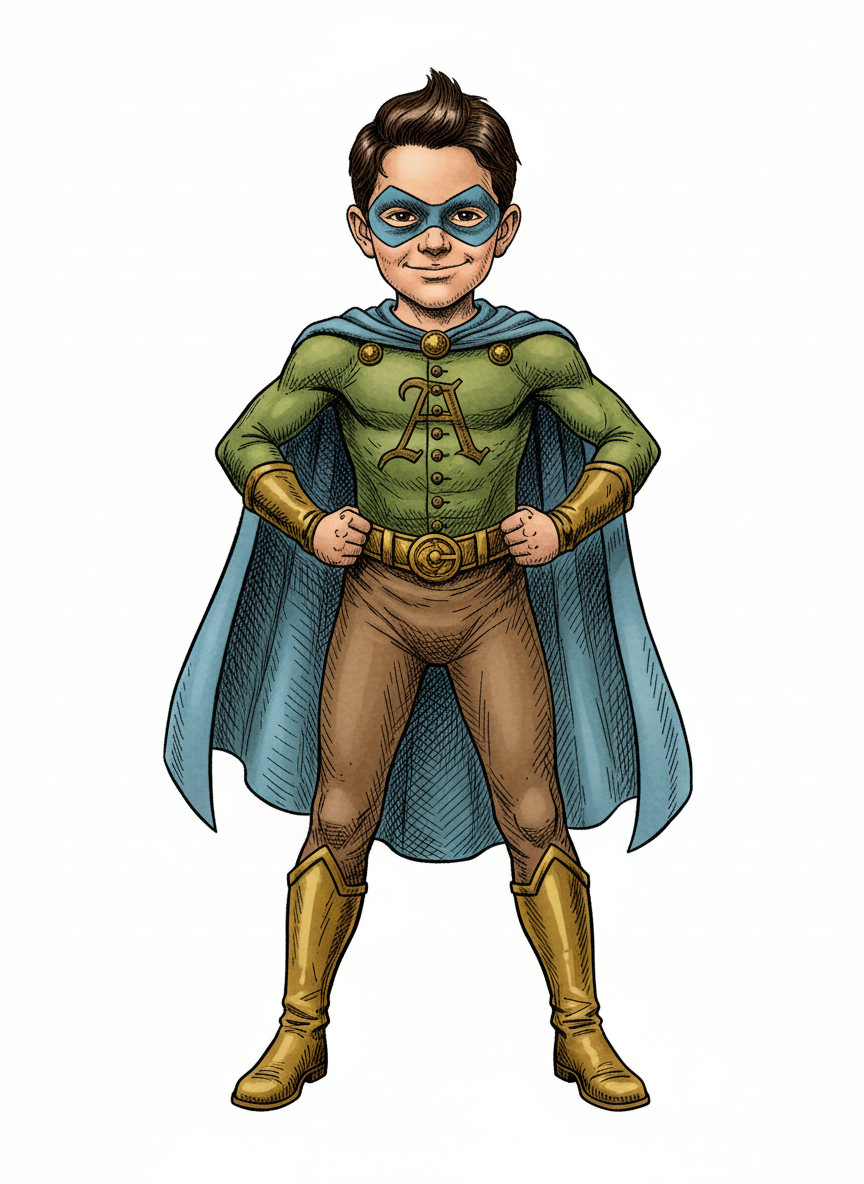 Andrew the Brave - Victorian Illustration