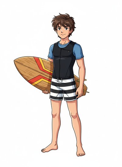 My Wee Surfer Lad 🌊 - Classic Anime