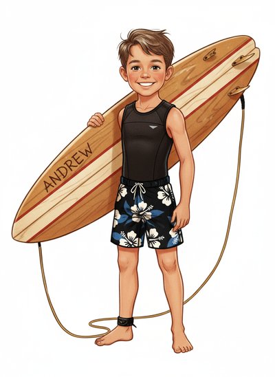 My Wee Surfer Lad 🌊 - Vintage Storybook
