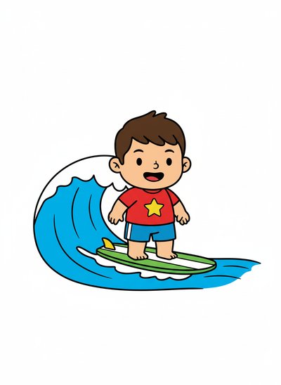 Andrew's Surfer Adventures 🌊 - Preschool Simple